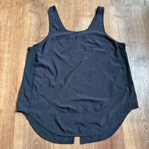 Lululemon Black Open back tank Top